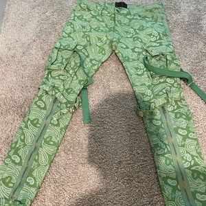 Valabasas pants size 34 mint green bandana limited